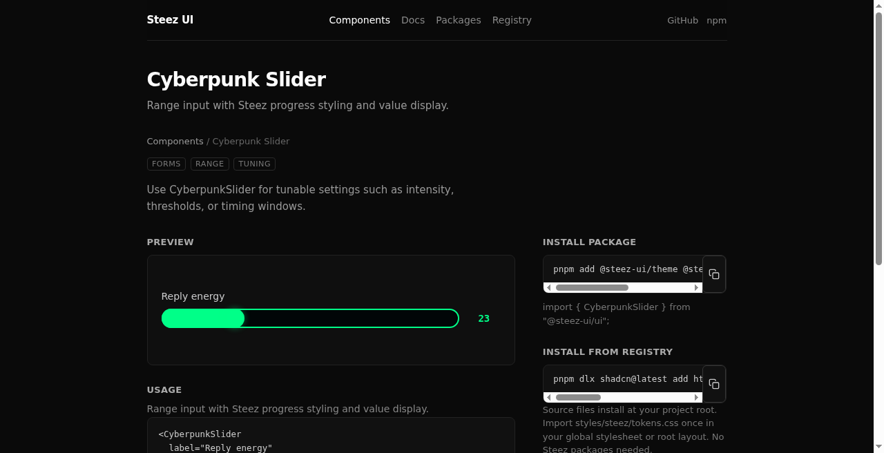 Cyberpunk Slider at about 23 percent fill